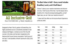 seven lakes golf - golf packages pinehurst